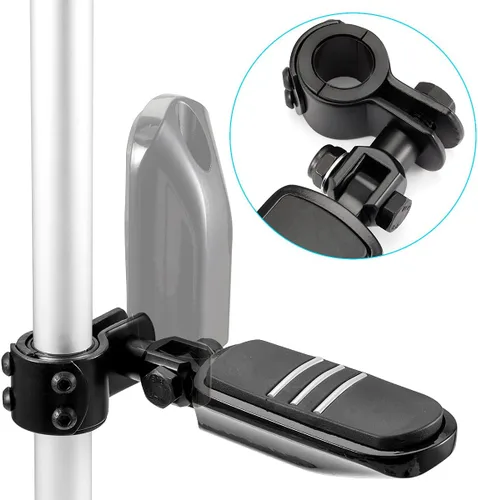 Vista 2 de Estriberas para motocicleta y autopista, compatible con Harley Road King Street Glide, Honda, Suzuki, Yamaha con protector de motor de 1 pulgada