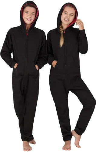 Vista 4 de Joggies - Pijamas con capucha a juego para la familia Pijama de una pieza sin pies para niños, niñas, hombres, mujeres y mascotas