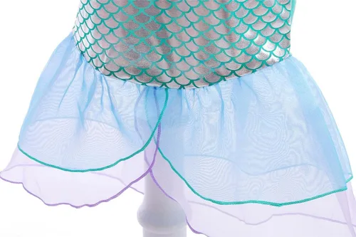 Vista 5 de Dressy Daisy Disfraz de princesa de cuentos de hadas de sirena para niñas, disfraz de cosplay