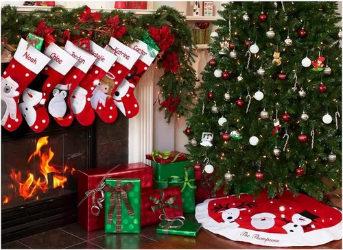 Vista 3 de Calcetines navideños DIBSIES Jumbo personalizados - Pingüino