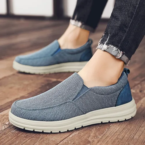 Vista 8 de Moodeng Mocasines sin cordones para hombre, zapatos casuales ligeros y cómodos, zapatos náuticos, zapatos de conducción al aire libre
