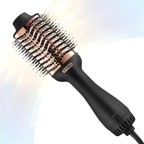 Vista 10 de TYMO Cepillo secador de pelo en uno, secador de pelo iónico 4 en 1 y voluminizador con barril ovalado de titanio, alisador de aire caliente para un