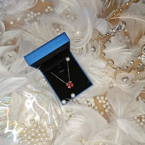 Vista 7 de Collar con colgante hecho a mano de plata de ley 925 con piedra natal colorida para mujer, trébol de cuatro hojas de la suerte, joyería de trébol