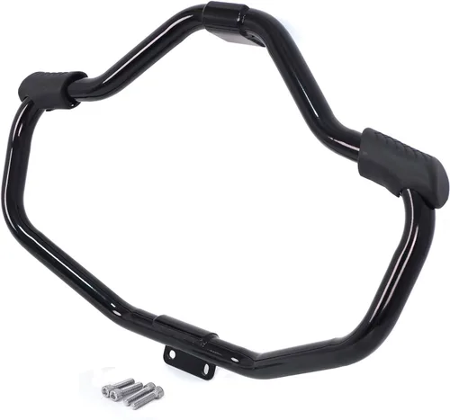 Vista 3 de HongK - Protector de motor delantero para carretera compatible con H-D Sportster 883 1200 XL XR 48 72 04-20 negro brillante [P/N: MT504-002-GBK]