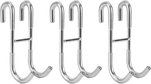 Vista 16 de Simtive Ganchos para Puerta de Ducha (Paquete de 2), Ganchos para Toallas para Baño de Vidrio Sin Marco para Squeegee, Negro