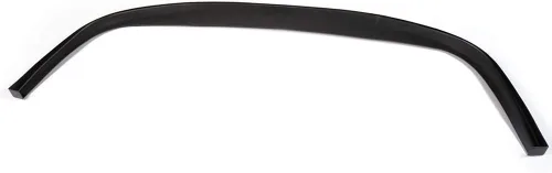 Vista 3 de Nuevo kit de carrocería de alerón delantero universal en negro sin pintar, estilo CS, PP, con borde plano, divisor, placa bajo panel, difusor