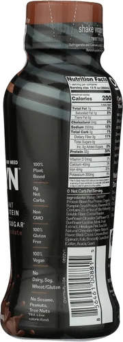 Vista 5 de Owyn Chocolate Pro Elite Batido de proteínas vegetales, paquete de 12