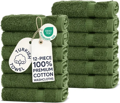 Vista 31 de Chakir Turkish Linens - Toallas turcas de 100% algodón, suaves y absorbentes (juego de 3 toallas personalizables, color aguamarina)