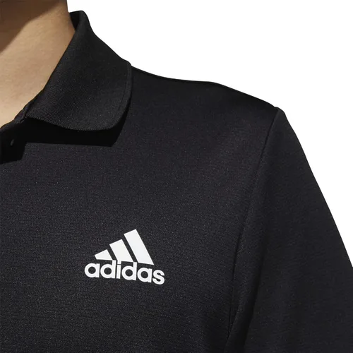 Vista 3 de adidas Camisa polo diseñada 2 Move de 3 rayas para hombre, Grey Five-black