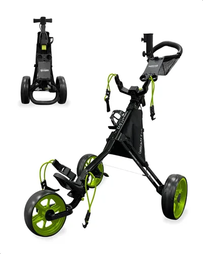 Vista 9 de Caddytek CaddyLite 11.5 V3 Carrito de Golf Push - Carrito de Bolsa de Golf Plegable de Aluminio Ligero de 3 Ruedas con Marco de Cuatro Pliegues