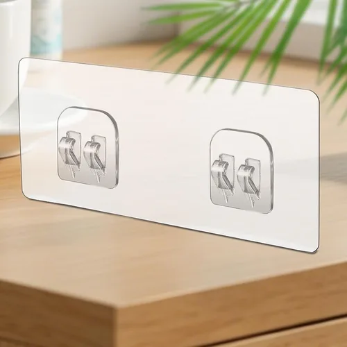 Vista 9 de Shower Shelf Adhesive Replacement - 4 Pieces Organizer Sticky Strips