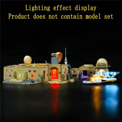 Vista 4 de GEAMENT Kit de luces LED compatible con LEGO Mos Eisley Cantina - Juego de iluminación para modelo de construcción 75290