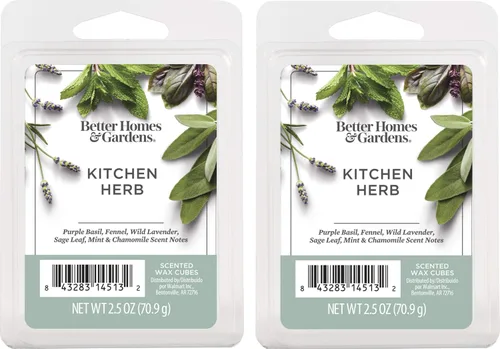 Vista 8 de Better Homes and Gardens - Cubos de cera perfumada de 2.5 onzas, paquete de 2 unidades (ámbar y rosa)