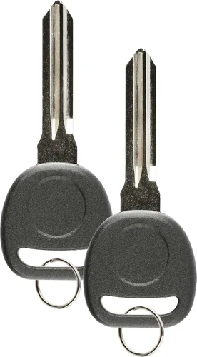 Vista 5 de Repuesto de llave de encendido con transpondedor Discount Keyless, con hoja sin cortar, compatible con ID 46 círculo, Clave Simple