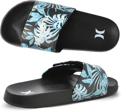 Vista 13 de Hurley Naia - Sandalias de deslizar para niñas y niños, pantuflas de puesta fácil con correa ajustable, sandalias para niños