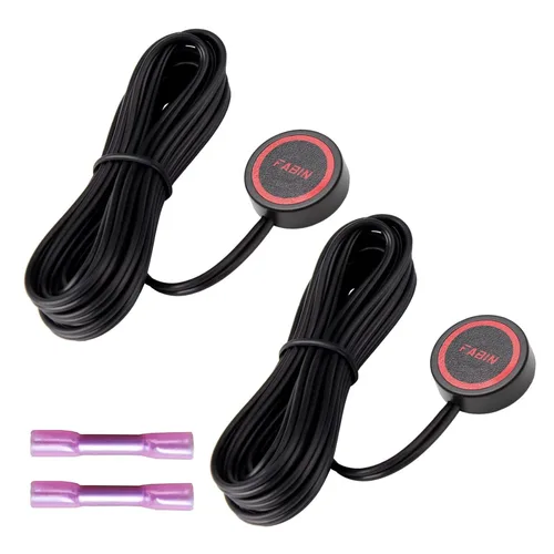 Vista 10 de FARBIN Botón de Presión de Bocina con Conector Rápido, Interruptor Momentáneo con 3 Metros de Cable, Interruptor de Botón Redondo con Tapa Roja