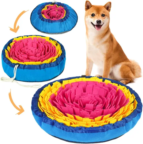 Vista 10 de Vivifying Tapete de olfateo para perros, alfombrilla ajustable para perros pequeños, medianos y grandes, juguete interactivo de enriquecimiento