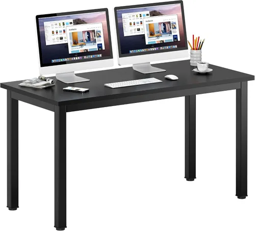 Vista 44 de DlandHome - Escritorio pequeño para computadora de 31.5 pulgadas para oficina en casa, color negro