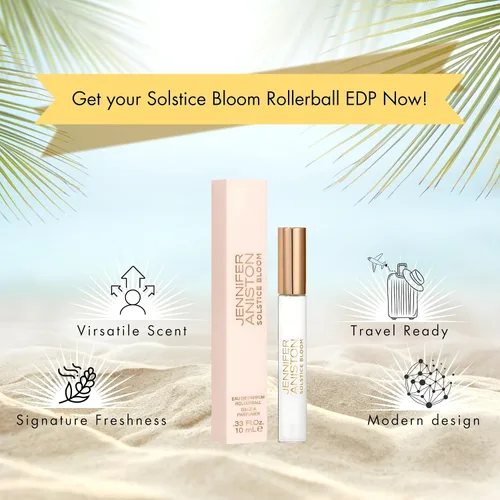 Vista 4 de Jennifer Aniston Solstice Bloom 0.33 onzas líquidas Eau De Parfum Rollerball, 0.33 onzas