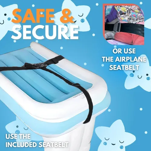 Vista 6 de Cama portátil de avión para niños pequeños para vuelos cómodos, cama de avión esencial para niños pequeños, compañero de viaje perfecto para niños
