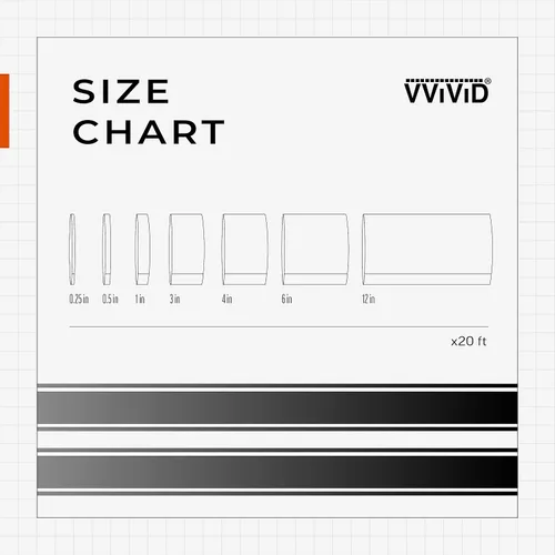 Vista 5 de VViViD+ cinta adhesiva de vinilo satinado para detalles con rayas finas (1" x 20 pies, negro)