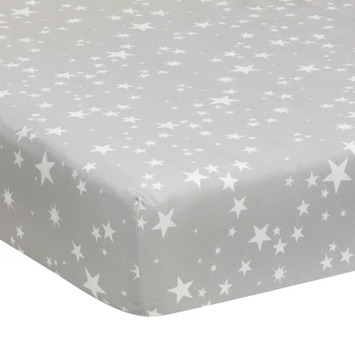 Vista 4 de Lambs & Ivy Milky Way Space Galaxy - Juego de ropa de cama para cuna de bebé, 4 piezas, color azul y gris
