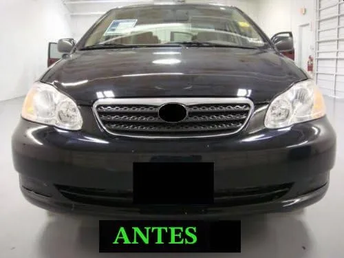 Vista 2 de Compatible con kit de parrilla cromada Toyota Corola 2005-2008 2006 2007 05 06 07 08 S CE LE XRS