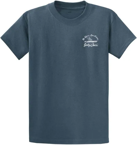 Vista 2 de Salty Joe's - Camisetas de algodón pesado con logotipo gráfico personalizado para hombre