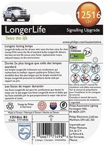 Vista 2 de Philips 12516 LongerLife - Bombilla miniatura (2 unidades)