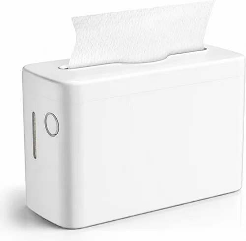 Vista 8 de Dispensador de toallas de papel multidobladas para encimera, dispensador de toallas de mano para dormitorio, baño, cocina, inodoro (negro)