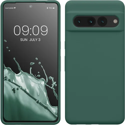 Vista 69 de kwmobile Funda compatible con Google Pixel 7 Pro - Funda de silicona TPU con acabado suave - Piedra antigua