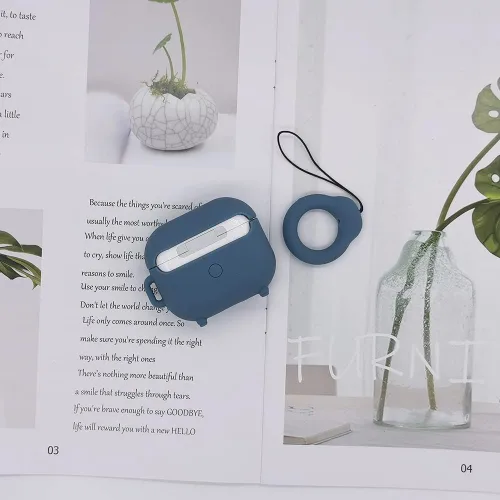 Vista 4 de Funda compatible con AirPods 3 Gen 2021, diseño de radio retro para hombres y mujeres, linda y divertida funda de silicona con dibujos animados 3D