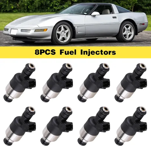 Vista 2 de 8 inyectores de combustible compatibles con Roadmaster Fleetwood Firebird 1994-1996 Chevy Corvette Caprice Camaro Impala SS inyectores