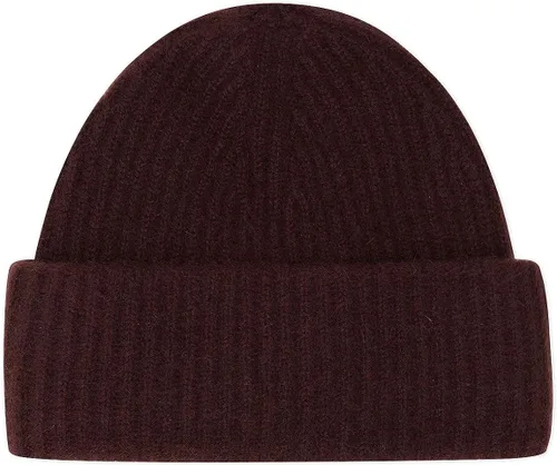 Vista 3 de Gorro de punto grueso para mujer, 100% cachemira, suave y elástico, cálido para invierno