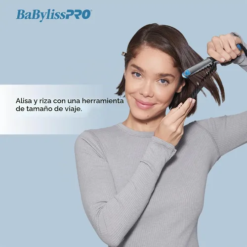 Vista 3 de BaBylissPRO Nano Titanium Prima2000 Ionic Styling Iron, 3/4" stainless steel travel/mini iron, all hair types