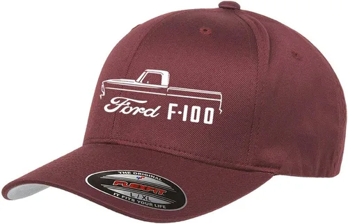 Vista 10 de 1967-1972 Ford F100 F-100 Pickup Truck Diseño Clásico de Contorno Flexfit sombrero Gorra
