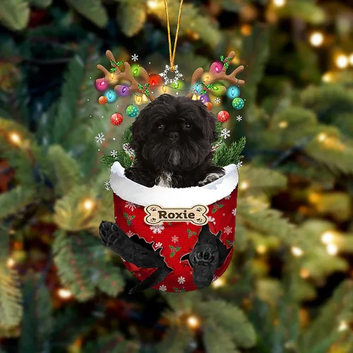 Vista 224 de LOVELYPOD Adorno Personalizado de Perro Affenpinscher, Adornos de Navidad Affenpinscher Regalo para Amante de Perros, Adorno de Navidad Colgante