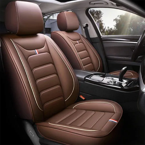 Vista 14 de otoez Juego completo de 5 fundas de asiento de automóvil, sedán, SUV, camión, furgonetas, protector de cojín para asiento delantero y trasero, apto