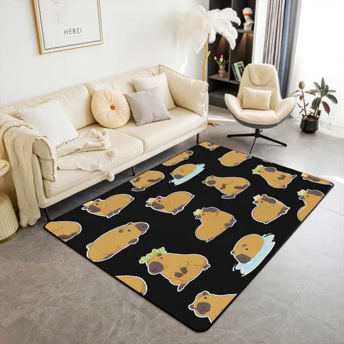 Vista 9 de Lake House - Alfombra rústica de 3 x 5 pies para niños, para sala de estar, para niños y niñas, decoración de reglas del lago, alfombra decorativa
