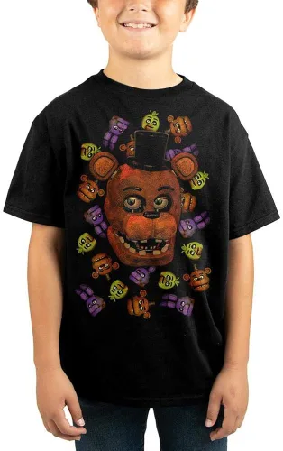 Vista 3 de Camiseta de Freddy Fazbear de Freddy Fazbear de cinco noches para jóvenes