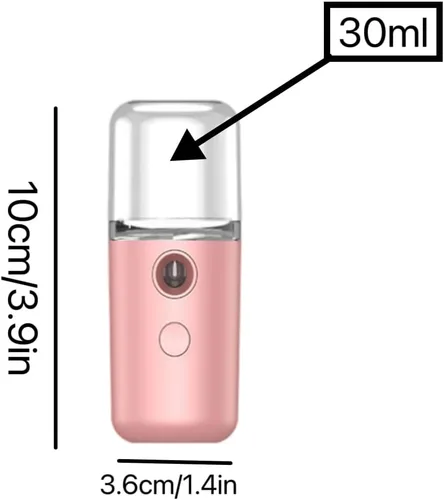 Vista 3 de Mini vaporizador facial para limpieza profunda facial vaporizador facial portátil pulverizador facial práctico humidificador facial Mister Belleza