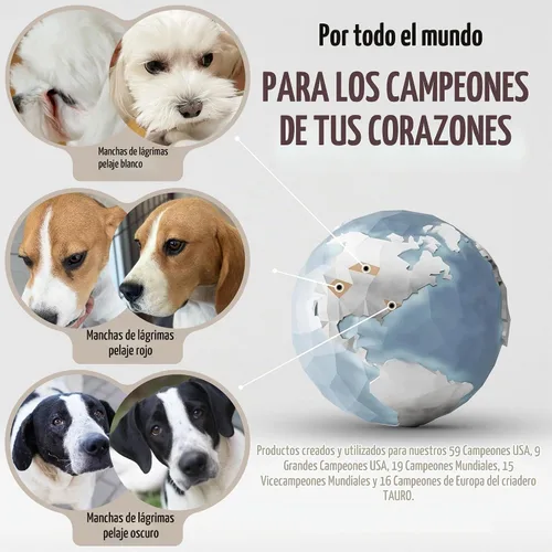 Vista 9 de Tauro Pro Line - Removedor de manchas de lágrimas natural para perros, máscara de arcilla, 1.69 onzas líquidas Fórmula de escudo suave, para ojos