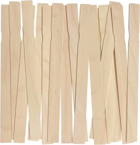 Vista 8 de Paquete de 5 palitos de pintura, palitos de madera para manualidades, palitos de pintura de 12 pulgadas para mezclar epoxi y resina, agitadores