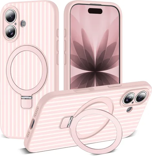 Vista 117 de SKYLMW Funda diseñada para iPhone 11 con soporte magnético invisible Compatible con Mag-Safe, a prueba de caídas de grado militar, a prueba