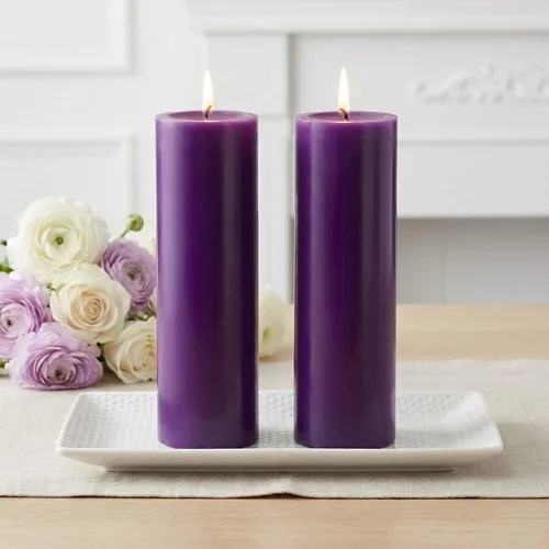 Vista 17 de Richland® Juego de 20 velas de pilar de 2 x 3 pulgadas, color marfil sin perfume