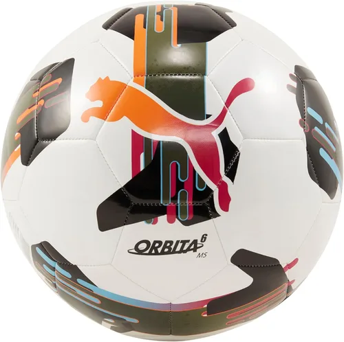 Vista 4 de PUMA Unisex Orbita 6 Machine Stitch Soccer Ball Puma Blanco-Ignite Azul