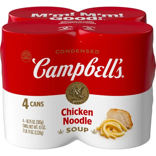 Vista 16 de Campbell's - Sopa condensada de fideos con pollo tamaño familiar, lata de 22.4 onzas