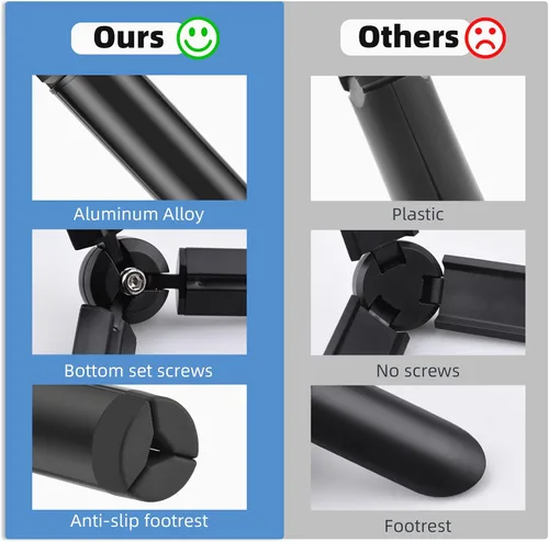 Vista 4 de Bolsillo 3 Mini Vlog Trípode Adaptador de Extensión Doble Cold Shoe Mount Cámara Extensor Marco Escritorio Soporte de Mesa Grip para DJI Osmo Pocket