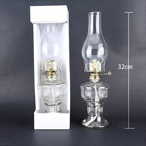 Vista 2 de Genérico Araña moderna, lámpara de huracán nostalgia retro, simple artesanía de vidrio compatible con iluminación del hogar, luz de emergencia, Azul