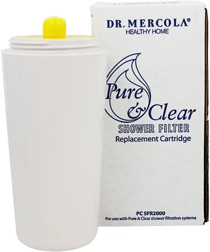 Vista 2 de Dr. Mercola Cartucho de repuesto para filtro de ducha SFR2000 - Sistema de filtración de agua de varias etapas - Minerales de cobre natural y zinc